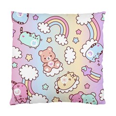 Usheen Carebears, Bears, Cat, Colorful, Cute, Pastel, Pattern Standard Cushion Case (one Side) by kyorashop23