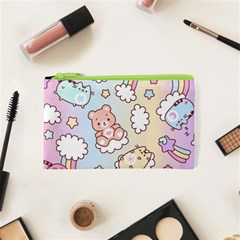 Usheen Carebears, Bears, Cat, Colorful, Cute, Pastel, Pattern Cosmetic Bag (xs) by kyorashop23