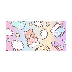 Usheen Carebears, Bears, Cat, Colorful, Cute, Pastel, Pattern Yoga Headband by kyorashop23