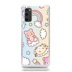 Usheen Carebears, Bears, Cat, Colorful, Cute, Pastel, Pattern Samsung Galaxy S20 6 2 Inch Tpu Uv Case by kyorashop23