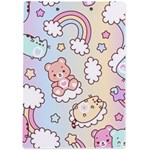 Usheen Carebears, Bears, Cat, Colorful, Cute, Pastel, Pattern A4 Acrylic Clipboard Back