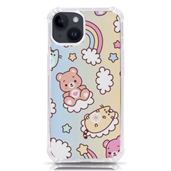 Usheen Carebears, Bears, Cat, Colorful, Cute, Pastel, Pattern Iphone 14 Tpu Uv Print Case by kyorashop23