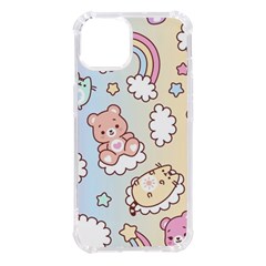 Usheen Carebears, Bears, Cat, Colorful, Cute, Pastel, Pattern Iphone 14 Tpu Uv Print Case by kyorashop23