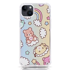 Usheen Carebears, Bears, Cat, Colorful, Cute, Pastel, Pattern Iphone 14 Plus Tpu Uv Print Case by kyorashop23