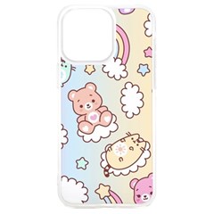 Usheen Carebears, Bears, Cat, Colorful, Cute, Pastel, Pattern Iphone 15 Plus Tpu Uv Print Case by kyorashop23