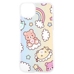 Usheen Carebears, Bears, Cat, Colorful, Cute, Pastel, Pattern Iphone 15 Pro Tpu Uv Print Case by kyorashop23