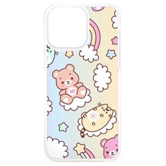 Usheen Carebears, Bears, Cat, Colorful, Cute, Pastel, Pattern Iphone 15 Pro Max Tpu Uv Print Case by kyorashop23