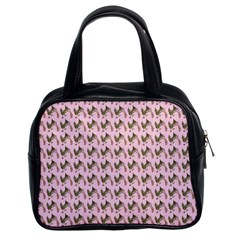 Fern Pattern 2 Pink Classic Handbag (two Sides) by snowwhitegirl