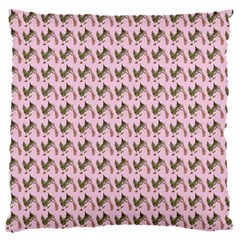 Fern Pattern 2 Pink 16  Baby Flannel Cushion Case (two Sides)