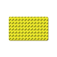 Fern Pattern 2 Yellow Magnet (name Card) by snowwhitegirl