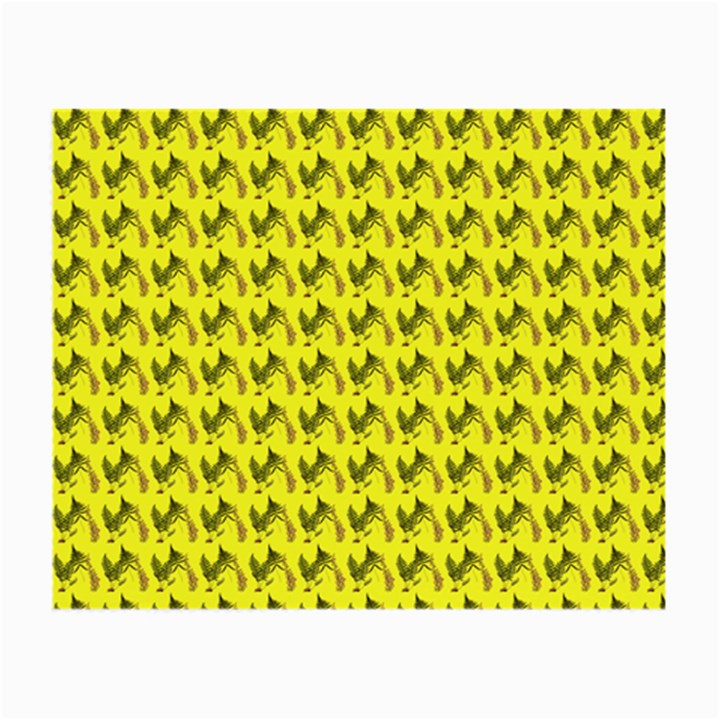 Fern Pattern 2 Yellow Small Glasses Cloth (2 Sides)