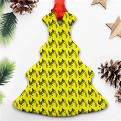 Fern Pattern 2 Yellow Ornament (christmas Tree) 