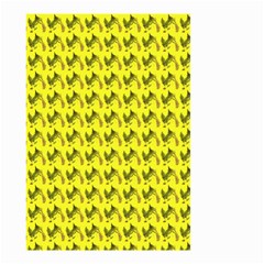 Fern Pattern 2 Yellow Small Garden Flag (two Sides) by snowwhitegirl