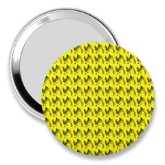 Fern Pattern 2 Yellow 3  Handbag Mirrors by snowwhitegirl