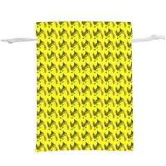 Fern Pattern 2 Yellow Lightweight Drawstring Pouch (xl) by snowwhitegirl