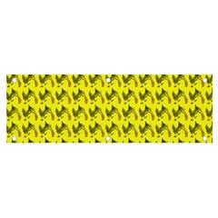 Fern Pattern 2 Yellow Banner And Sign 6  X 2  by snowwhitegirl