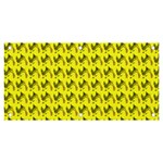 Fern Pattern 2 Yellow Banner and Sign 6  x 3  Front