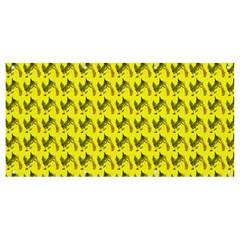 Fern Pattern 2 Yellow Banner And Sign 8  X 4  by snowwhitegirl