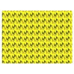 Fern Pattern 2 Yellow Premium Plush Fleece Blanket (extra Small) by snowwhitegirl