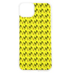 Fern Pattern 2 Yellow Iphone 15 Tpu Uv Print Case by snowwhitegirl