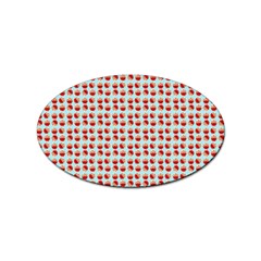 Kawaii Jam Pattern Aqua Sticker (oval) by snowwhitegirl