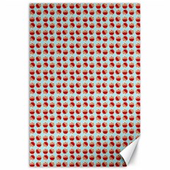 Kawaii Jam Pattern Aqua Canvas 20  X 30  by snowwhitegirl