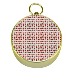 Kawaii Jam Pattern Aqua Gold Compasses by snowwhitegirl