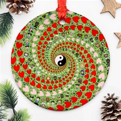 Love Avatars Characters Roles Yin Yang Ornament (round) by Paksenen