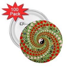 Love Avatars Characters Roles Yin Yang 2 25  Buttons (100 Pack)  by Paksenen