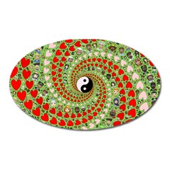 Love Avatars Characters Roles Yin Yang Oval Magnet by Paksenen