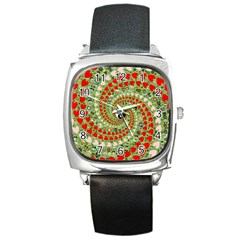 Love Avatars Characters Roles Yin Yang Square Metal Watch by Paksenen