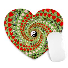 Love Avatars Characters Roles Yin Yang Heart Mousepad by Paksenen