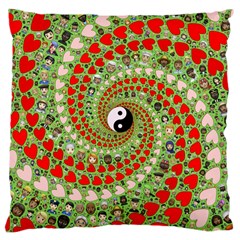 Love Avatars Characters Roles Yin Yang Large Cushion Case (two Sides) by Paksenen