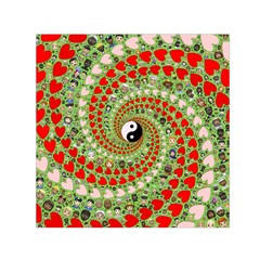 Love Avatars Characters Roles Yin Yang Square Satin Scarf (30  X 30 ) by Paksenen