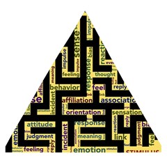 Mindset Stimulus Response Emotion Wooden Puzzle Triangle by Paksenen