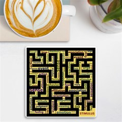 Mindset Stimulus Response Emotion Uv Print Square Tile Coaster  by Paksenen