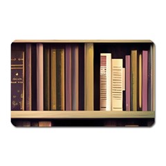 Books Bookshelves Office Fantasy Background Artwork Book Cover Apothecary Book Nook Literature Libra Magnet (rectangular)