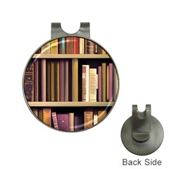 Books Bookshelves Office Fantasy Background Artwork Book Cover Apothecary Book Nook Literature Libra Hat Clips With Golf Markers by Posterlux