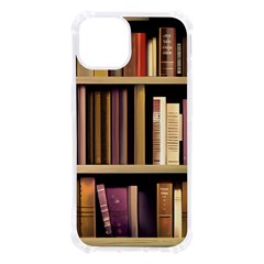 Books Bookshelves Office Fantasy Background Artwork Book Cover Apothecary Book Nook Literature Libra Iphone 13 Tpu Uv Print Case by Posterlux