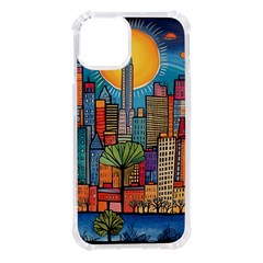 City New York Nyc Skyscraper Skyline Downtown Night Business Urban Travel Landmark Building Architec Iphone 14 Tpu Uv Print Case by Posterlux