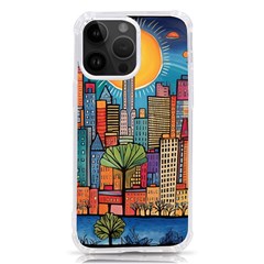 City New York Nyc Skyscraper Skyline Downtown Night Business Urban Travel Landmark Building Architec Iphone 14 Pro Max Tpu Uv Print Case by Posterlux