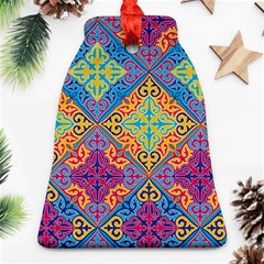 Colorful Flora Flora Kazakh Pattern Ornament (bell)