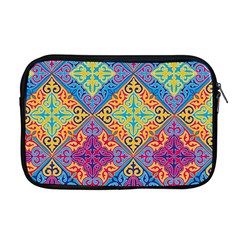 Colorful Flora Flora Kazakh Pattern Apple Macbook Pro 17  Zipper Case by Cemarart