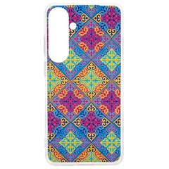 Colorful Flora Flora Kazakh Pattern Samsung Galaxy S24 Ultra 6.9 Inch TPU UV Case