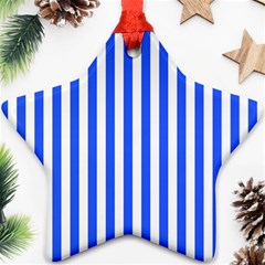 Blue Stripes, Sticker, Stickers Ornament (star)