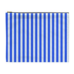 Blue Stripes, Sticker, Stickers Cosmetic Bag (xl) by kyorashop23