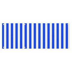 Blue Stripes, Sticker, Stickers Banner And Sign 8  X 3  by kyorashop23