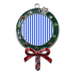 Blue Stripes, Sticker, Stickers Metal X mas Lollipop With Crystal Ornament