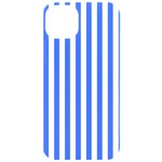 Blue Stripes, Sticker, Stickers iPhone 15 Pro Black UV Print PC Hardshell Case Front