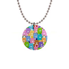 Care Bears, Adorable, Art 1  Button Necklace by kyorashop23